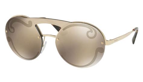 prada sunglasses pale gold mirror gold|cost of Prada sunglasses.